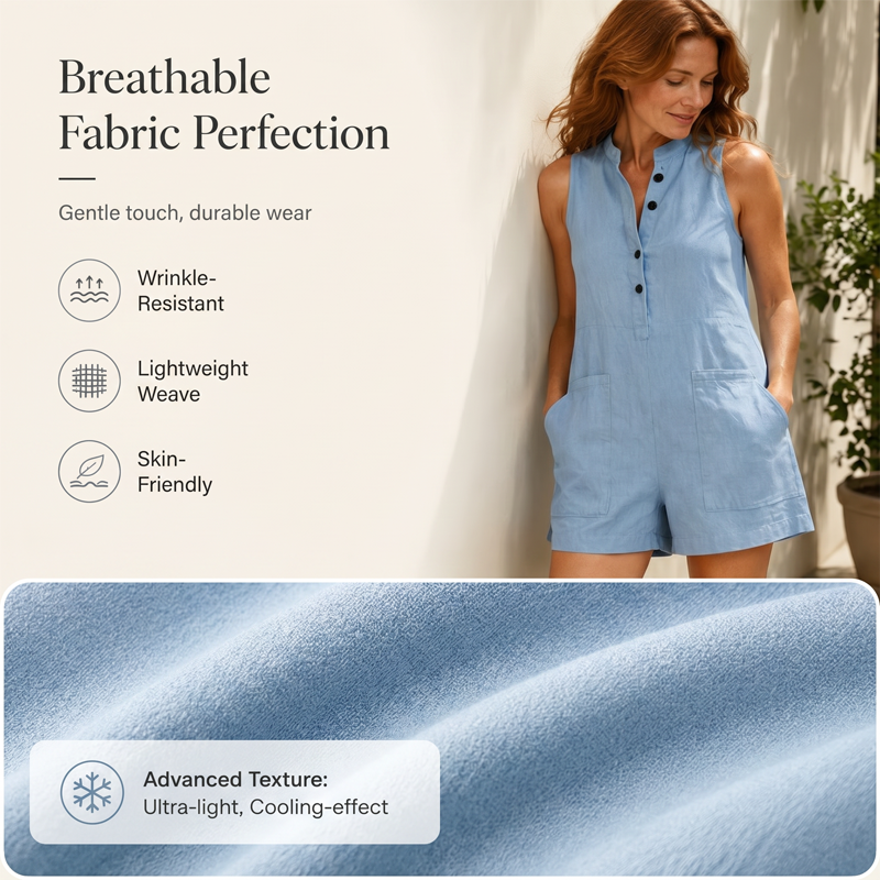 Women's Summer Stand Collar Romper