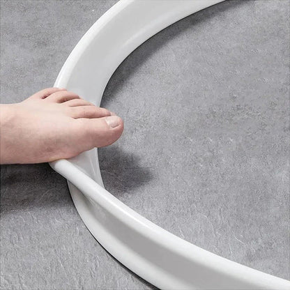 🏆 Last Day Special Price ! 🚿Self‑Adhesive Water Retaining Strip – Flexible Shower Water Barrier Dam, Stop Bathroom Water Splashing & Flooding for Wet‑Dry Separation