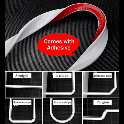 🏆 Last Day Special Price ! 🚿Self‑Adhesive Water Retaining Strip – Flexible Shower Water Barrier Dam, Stop Bathroom Water Splashing & Flooding for Wet‑Dry Separation