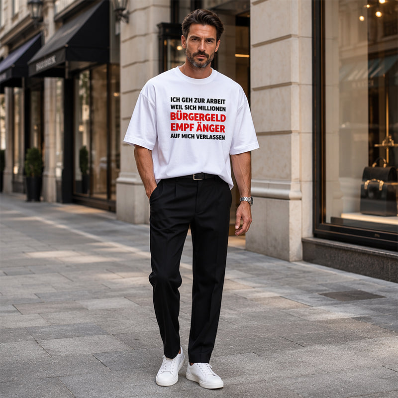 📢📢50% OFF !! ⏰Men's Casual Crewneck Funny Slogan Top