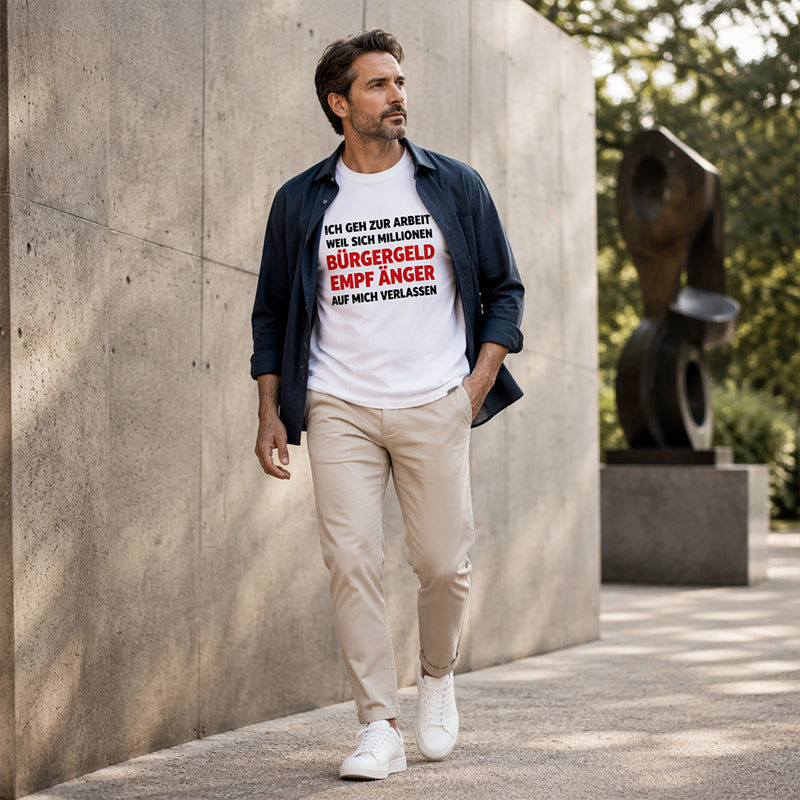 📢📢50% OFF !! ⏰Men's Casual Crewneck Funny Slogan Top