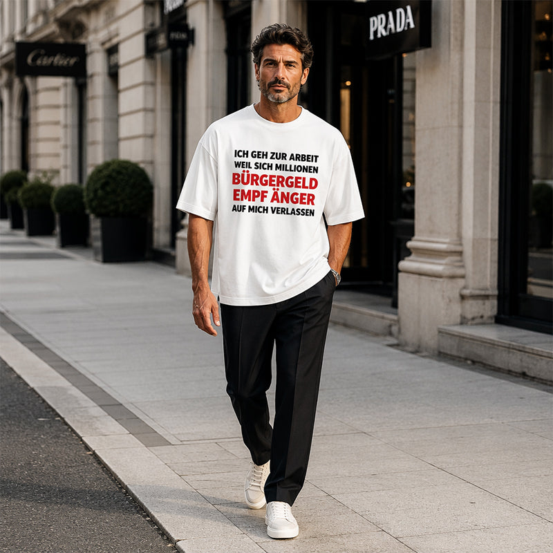 📢📢50% OFF !! ⏰Men's Casual Crewneck Funny Slogan Top