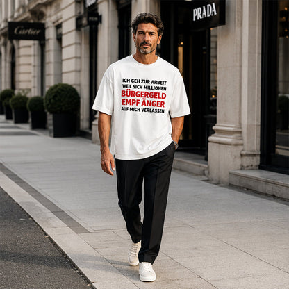 📢📢50% OFF !! ⏰Men's Casual Crewneck Funny Slogan Top