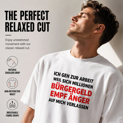 📢📢50% OFF !! ⏰Men's Casual Crewneck Funny Slogan Top