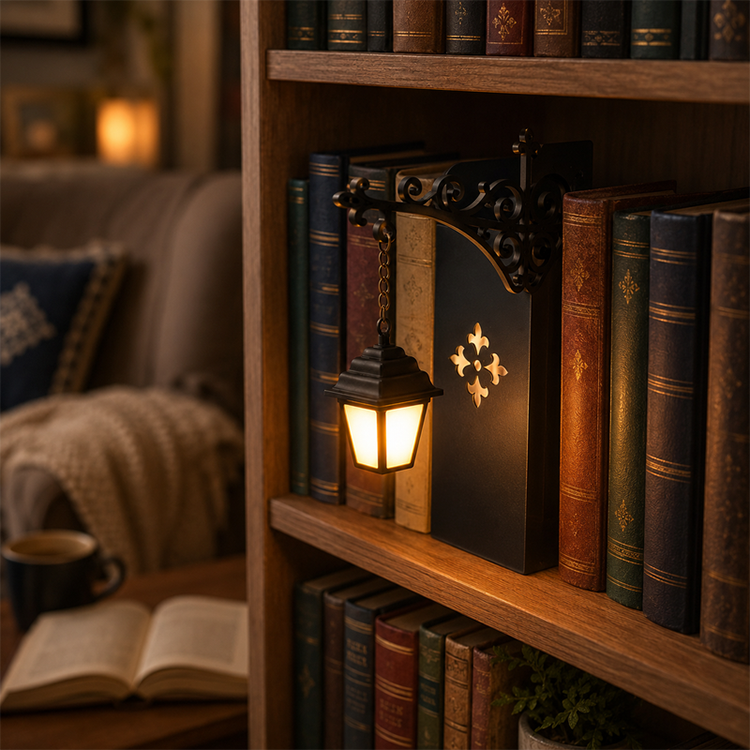 Miniature Retro Streetlight Bookend Light
