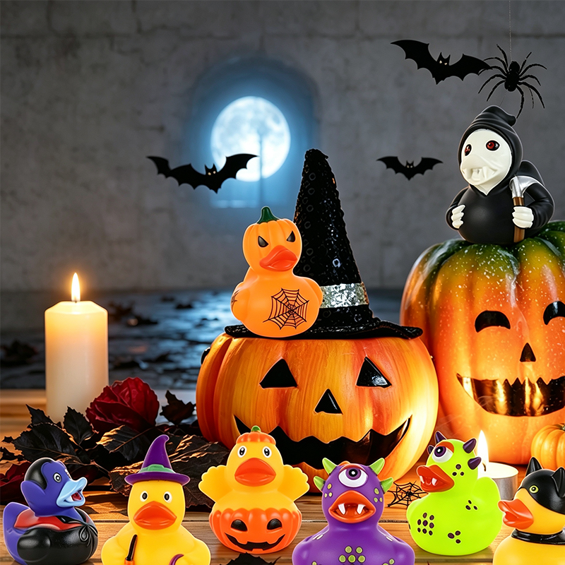 🎉 2026 Sale — Over 24,600 Sold!💞 Halloween Duck Bath Toy for Kids – Playful 🦆