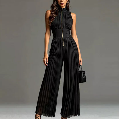 ⏳🔥LIMITED-TIME 50% OFF! ⏰Flowing Pleated Jumpsuit