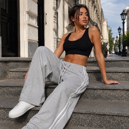 ⏳Time-Limited Special⏰Women's  Chic Striped Drawstring Track Pants
