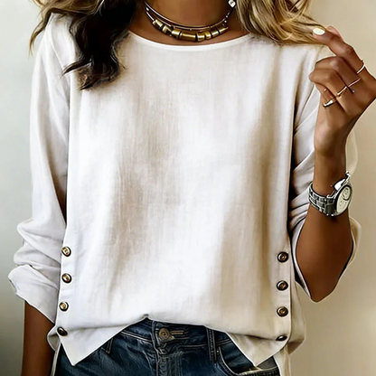 ✨🛍️Fresh Drop - Relaxed Fit Linen Top – Breezy Comfort & Classic Style for Casual Days 🍃
