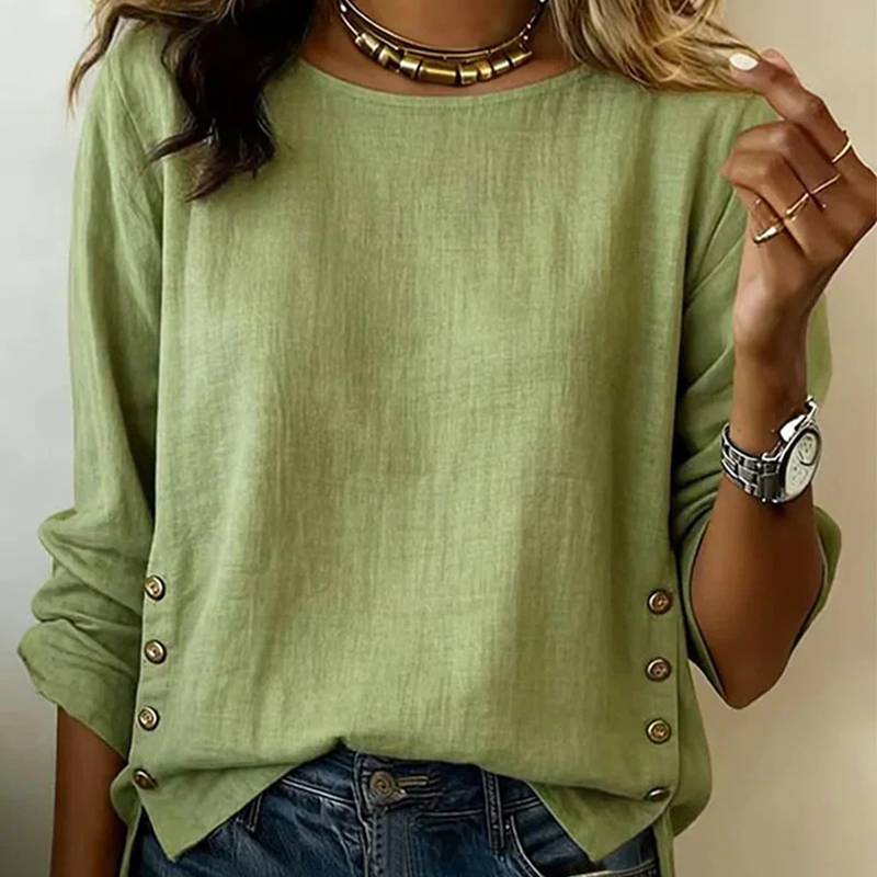 ✨🛍️Fresh Drop - Relaxed Fit Linen Top – Breezy Comfort & Classic Style for Casual Days 🍃