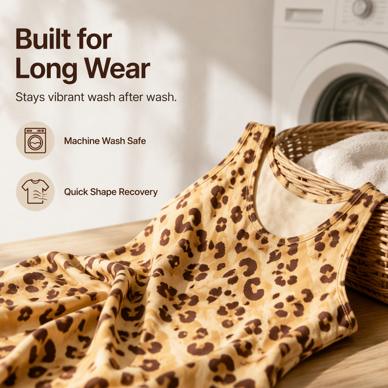 Effortless Leopard A-Line Dress