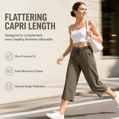 Women's Casual Denim Capri Pants