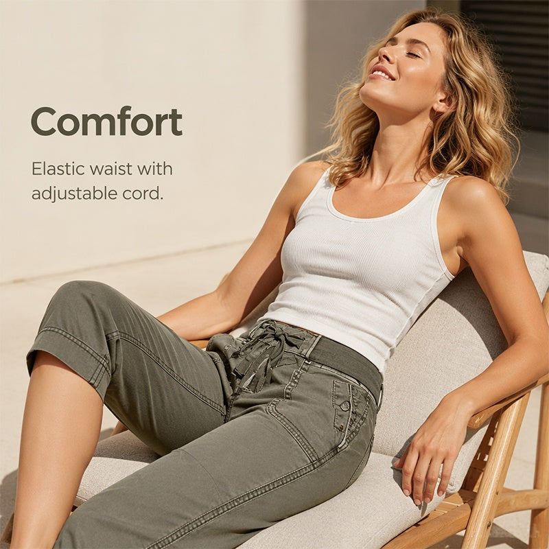 Women's Casual Denim Capri Pants