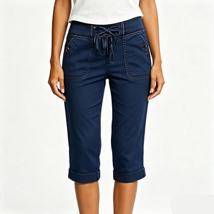Women's Casual Denim Capri Pants