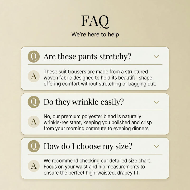 ✨Women's High-Waisted Suit Pants – Elegant Fit & Effortless Smart Style 🤍