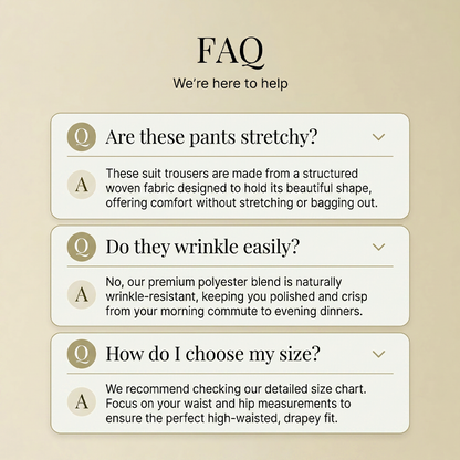 ✨Women's High-Waisted Suit Pants – Elegant Fit & Effortless Smart Style 🤍