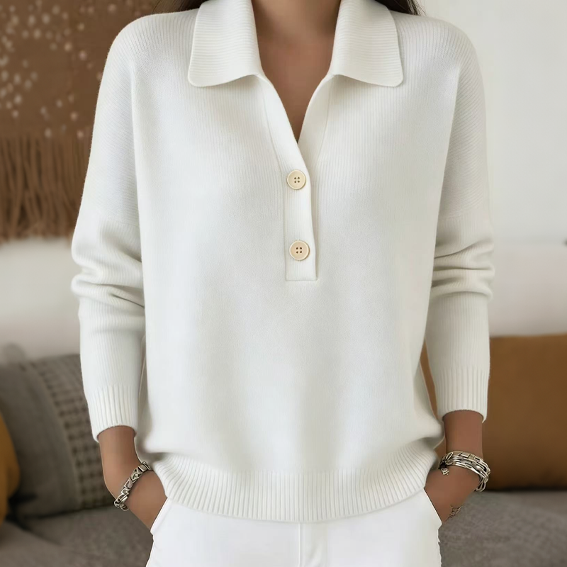 Bestseller🏆👚 Elegant Lapel Collar Knit – Timeless Design & All-Day Comfort for Every Look