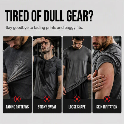 ⌛Limited-Time Offer-Men's Casual Printed Short Sleeve Crewneck T-Shirt