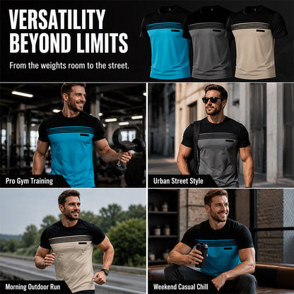 ⌛Limited-Time Offer-Men's Casual Printed Short Sleeve Crewneck T-Shirt
