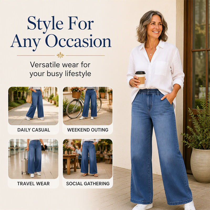 🌸Hot Sale 50% OFF💖Women's Casual Straight-Leg Cropped Jeans