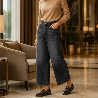 🌸Hot Sale 50% OFF💖Women's Casual Straight-Leg Cropped Jeans