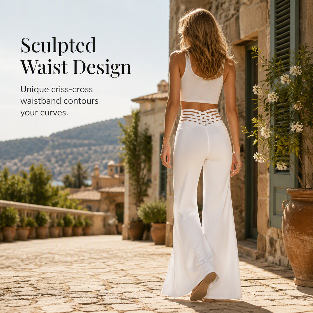 Women's Casual High-Waisted Wide-Leg Pants