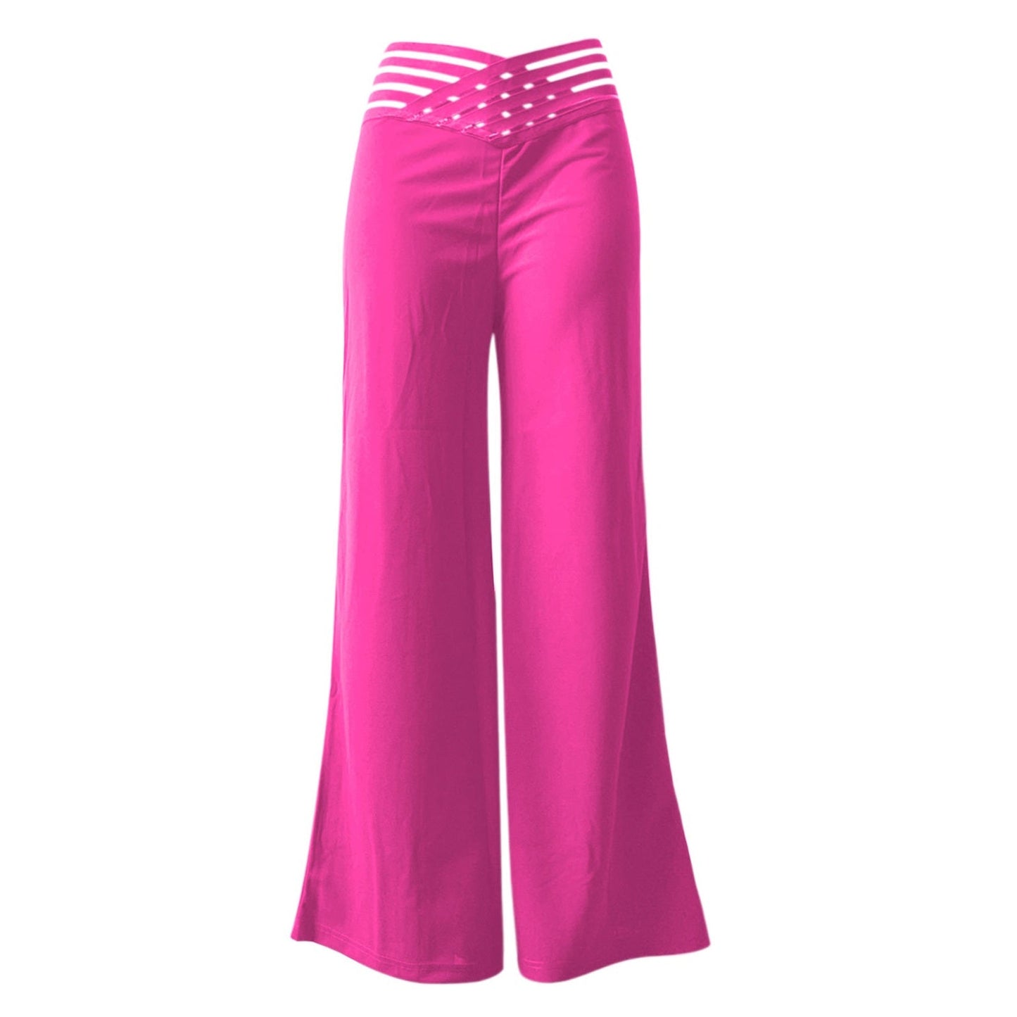 Women's Casual High-Waisted Wide-Leg Pants