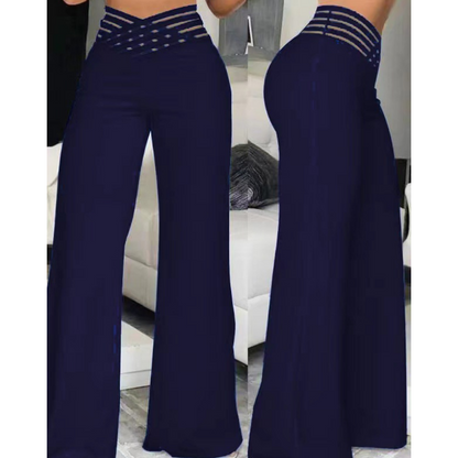 Women's Casual High-Waisted Wide-Leg Pants