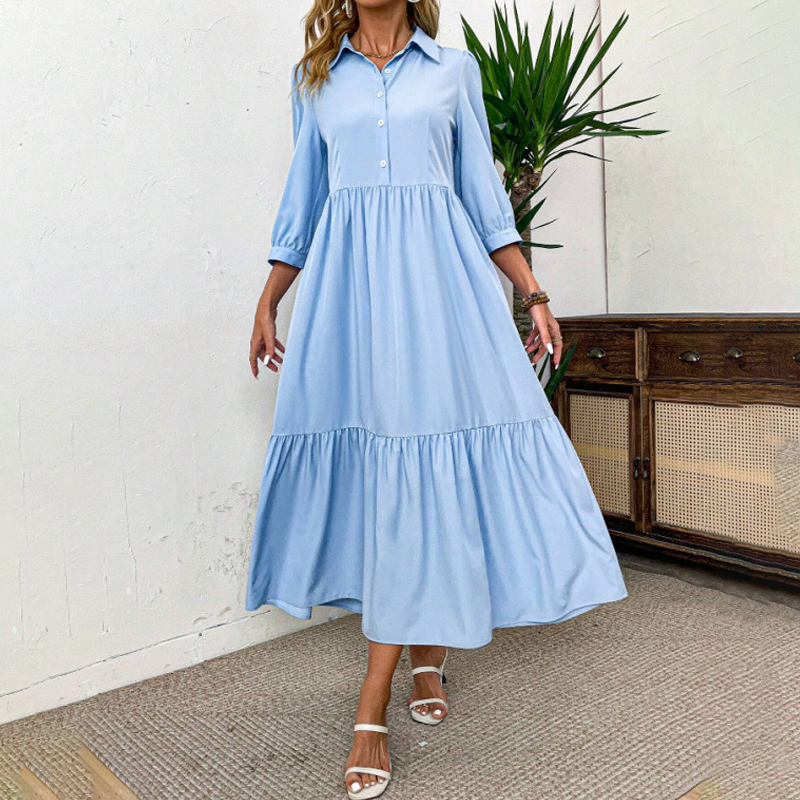 Women's Solid Color Loose Dress