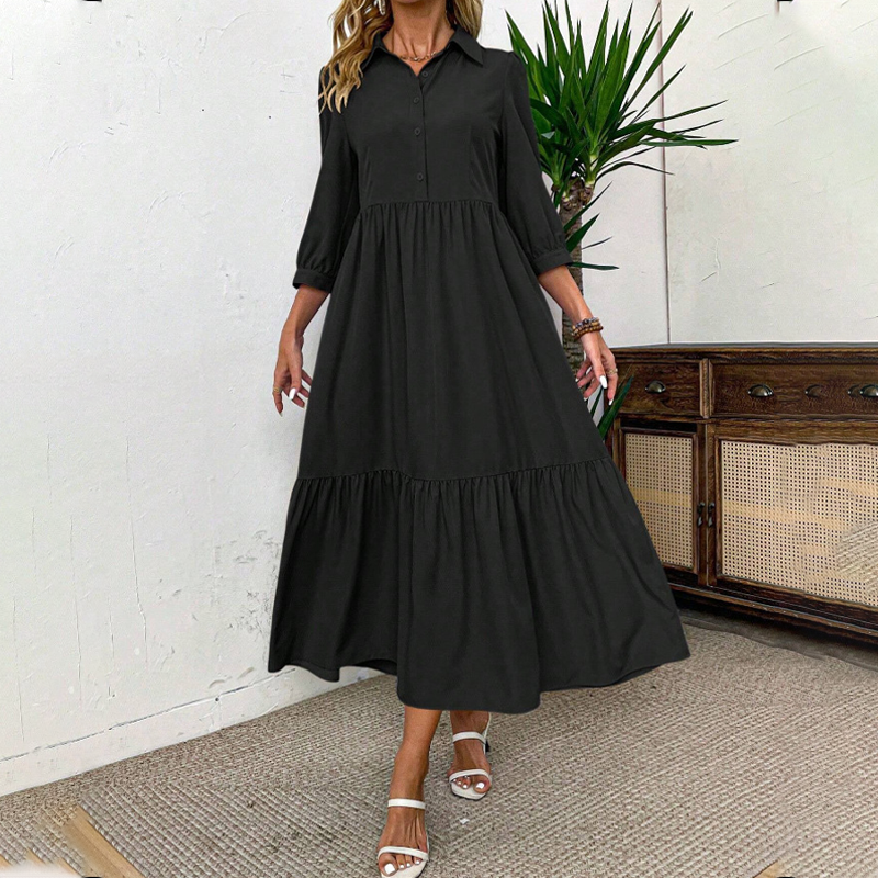 Women's Solid Color Loose Dress