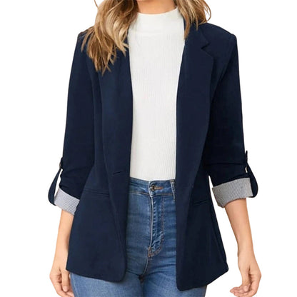 ☀️🧥New Arrivals - Sleek Cardigan Blazer – Soft Drape & Versatile Styling from Office to Evening