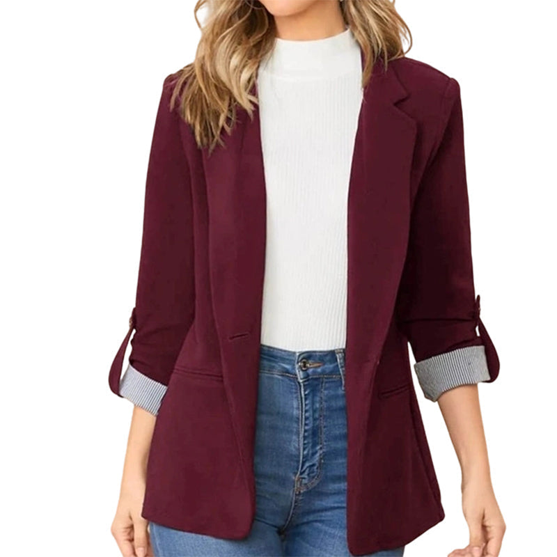 ☀️🧥New Arrivals - Sleek Cardigan Blazer – Soft Drape & Versatile Styling from Office to Evening