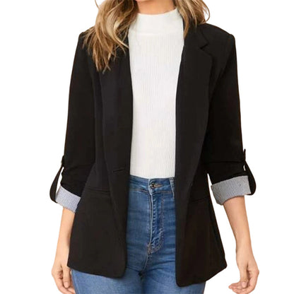 ☀️🧥New Arrivals - Sleek Cardigan Blazer – Soft Drape & Versatile Styling from Office to Evening