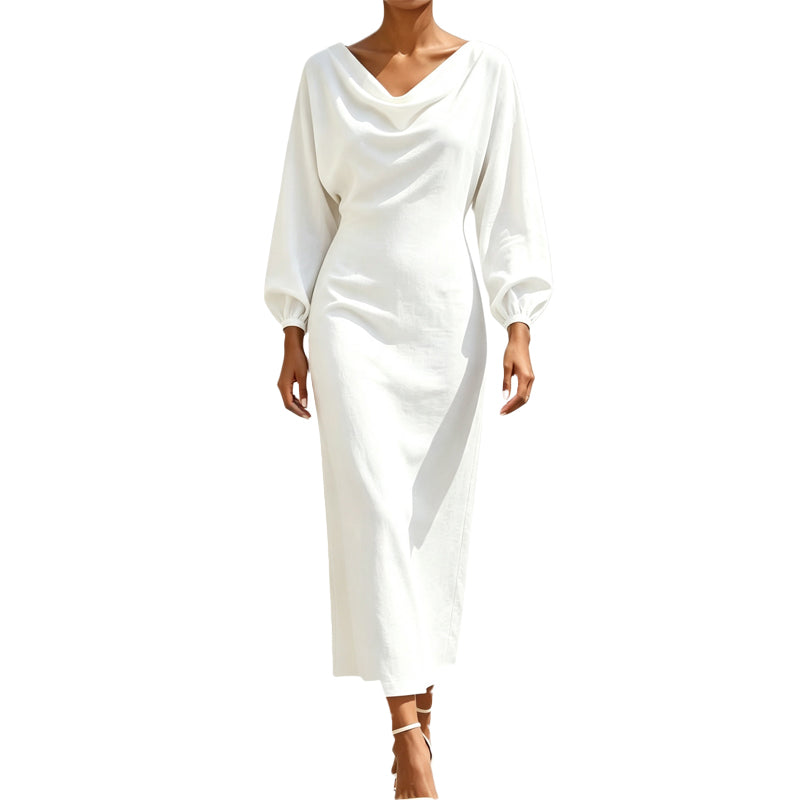 💃New Collection – 50% OFF🔥🛍️Elegant women's dress with a cowl neck