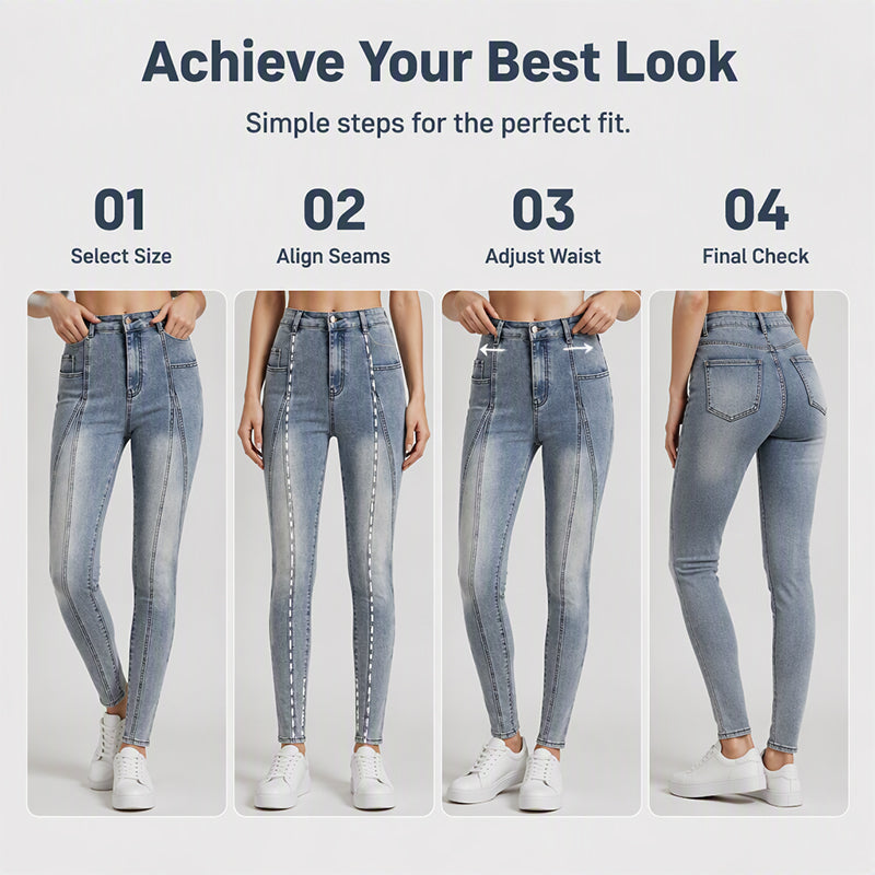 👖✨ 50% OFF! Women's High Waisted Slimming Skinny Jeans – Perfect Fit for Every Curve