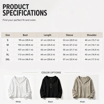 Women’s Casual Hooded Top with Drawstring Hem
