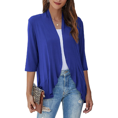 ⌛Limited-time offer-Women's 3/4 Sleeve Open Front Cardigan