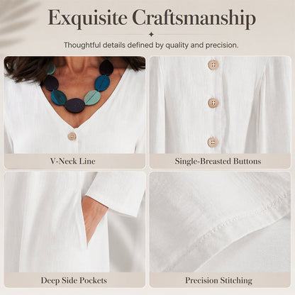 ✨New Arrivals: 50% Off-Women’s Casual V-Neck Dress with Pockets