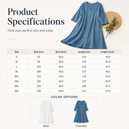✨New Arrivals: 50% Off-Women’s Casual V-Neck Dress with Pockets