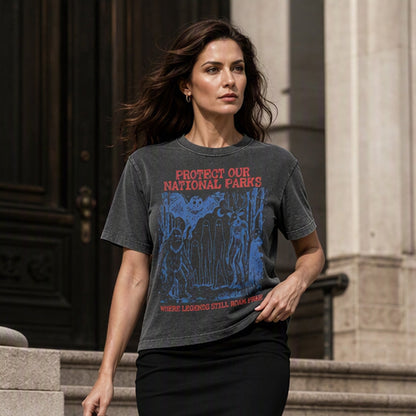 Retro Cryptid National Parks Graphic T-Shirt