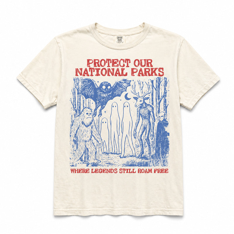 Retro Cryptid National Parks Graphic T-Shirt