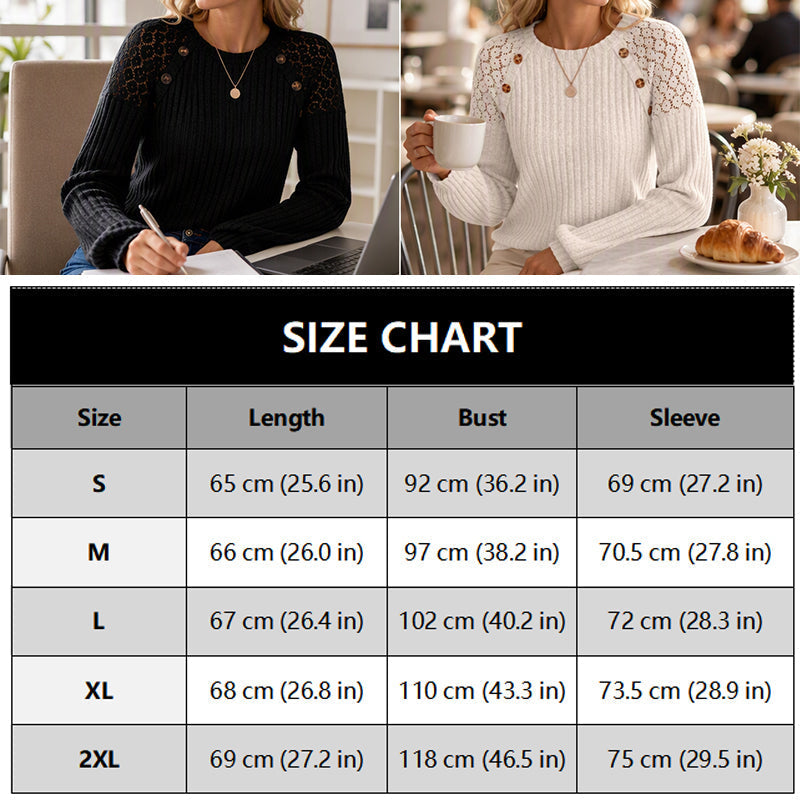 🔥 New Arrival Hot Pick ✨ Women's Ribbed Knit Long Sleeve Top – Flattering Fit & Everyday Comfort 🤍