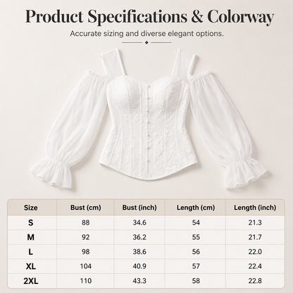 Women's Cold Shoulder Floral Jacquard Top