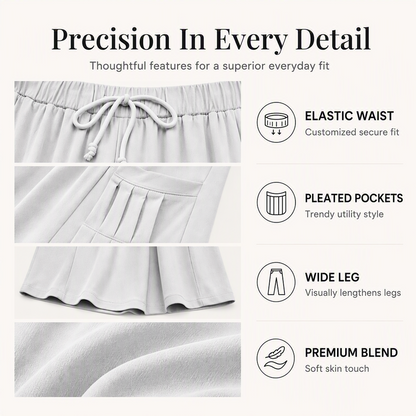 Women's Cotton Linen Wide Leg Pants