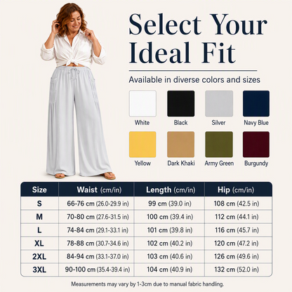 Women's Cotton Linen Wide Leg Pants