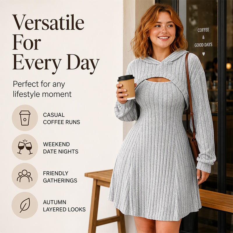 ⏰🍂Autumn Early Bird Sale-Women's 2-Piece Ribbed Knit Outfit