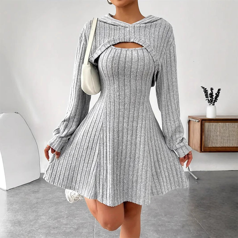 ⏰🍂Autumn Early Bird Sale-Women's 2-Piece Ribbed Knit Outfit