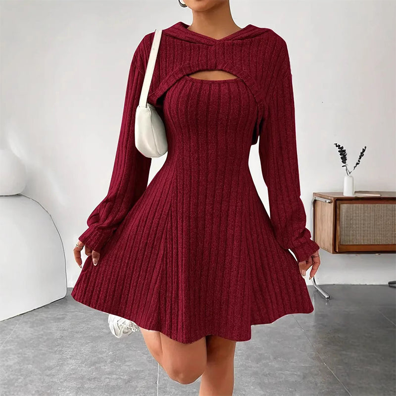 ⏰🍂Autumn Early Bird Sale-Women's 2-Piece Ribbed Knit Outfit