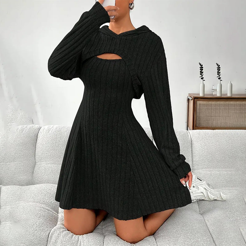 ⏰🍂Autumn Early Bird Sale-Women's 2-Piece Ribbed Knit Outfit