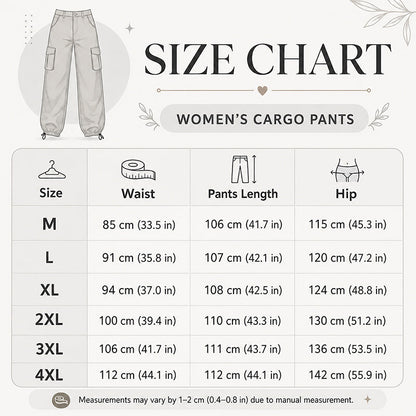 ⏰🍂Autumn Early Bird Sale-Women's Vintage Wide Leg Cargo Pants